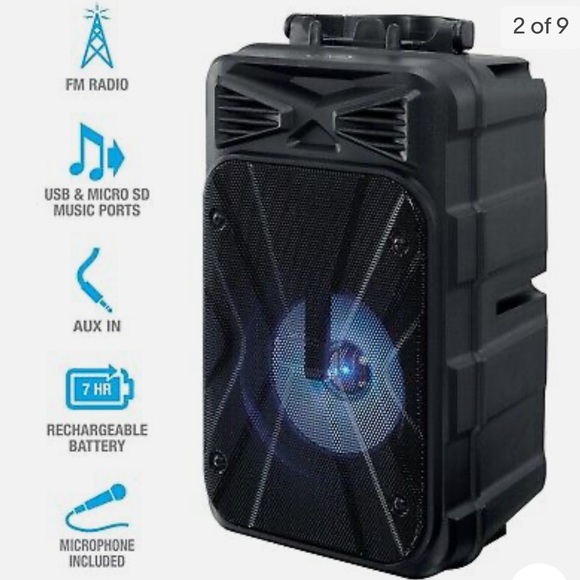 New iLive Tailgate Bluetooth Speaker with microphone included - Picture 2 of 6